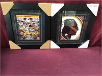 Two Framed Washington Redskins Pieces: Players