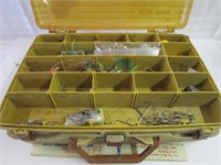 Fishing Tackle Box Full of Hooks & Sinkers