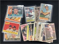(45) 1950's & 1960's Baseball Cards w/ Stars