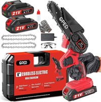 WF5348  GPED Mini Chainsaw Cordless, 6", 2 Battery