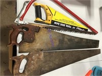 Group of 4 saws
