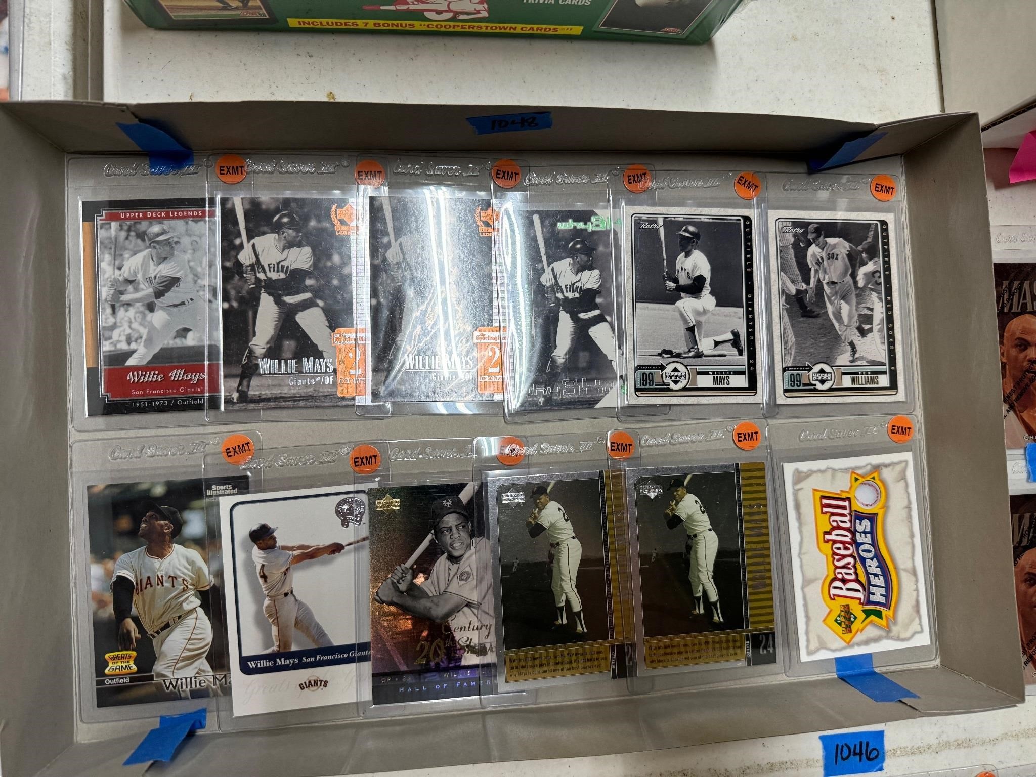 (12) Willie Mays Cards - EXMT