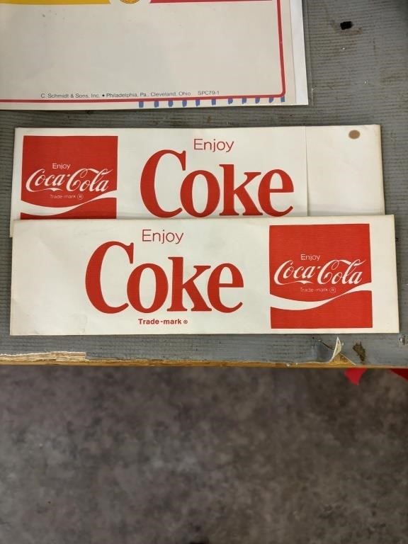 Vintage coke memorabilia