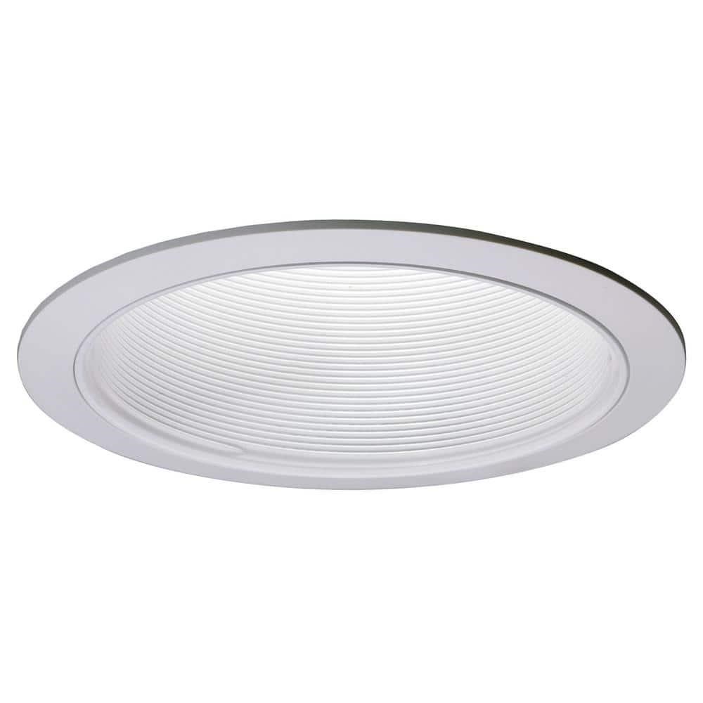 $16  6 in. White Recessed Ceiling Light Baffle and