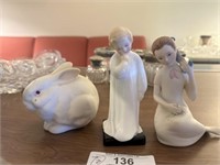 Three Porcelain Figures