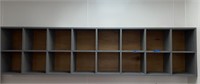 Painted Wood Cubical Storage Unit -