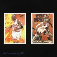 1996 Topps Season's Best Michael Jordan Cards (2)