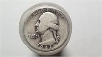 Silver Washington Quarter 40 Coin Roll