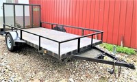 12 ft x 6ft landscape trailer- 3500lbs good cond.