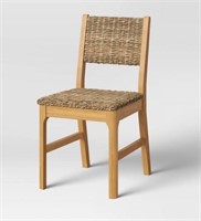 Castine Wood Dining Chair with Woven Seat and Back
