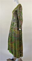 Vintage 1960s Lame Evening Gown