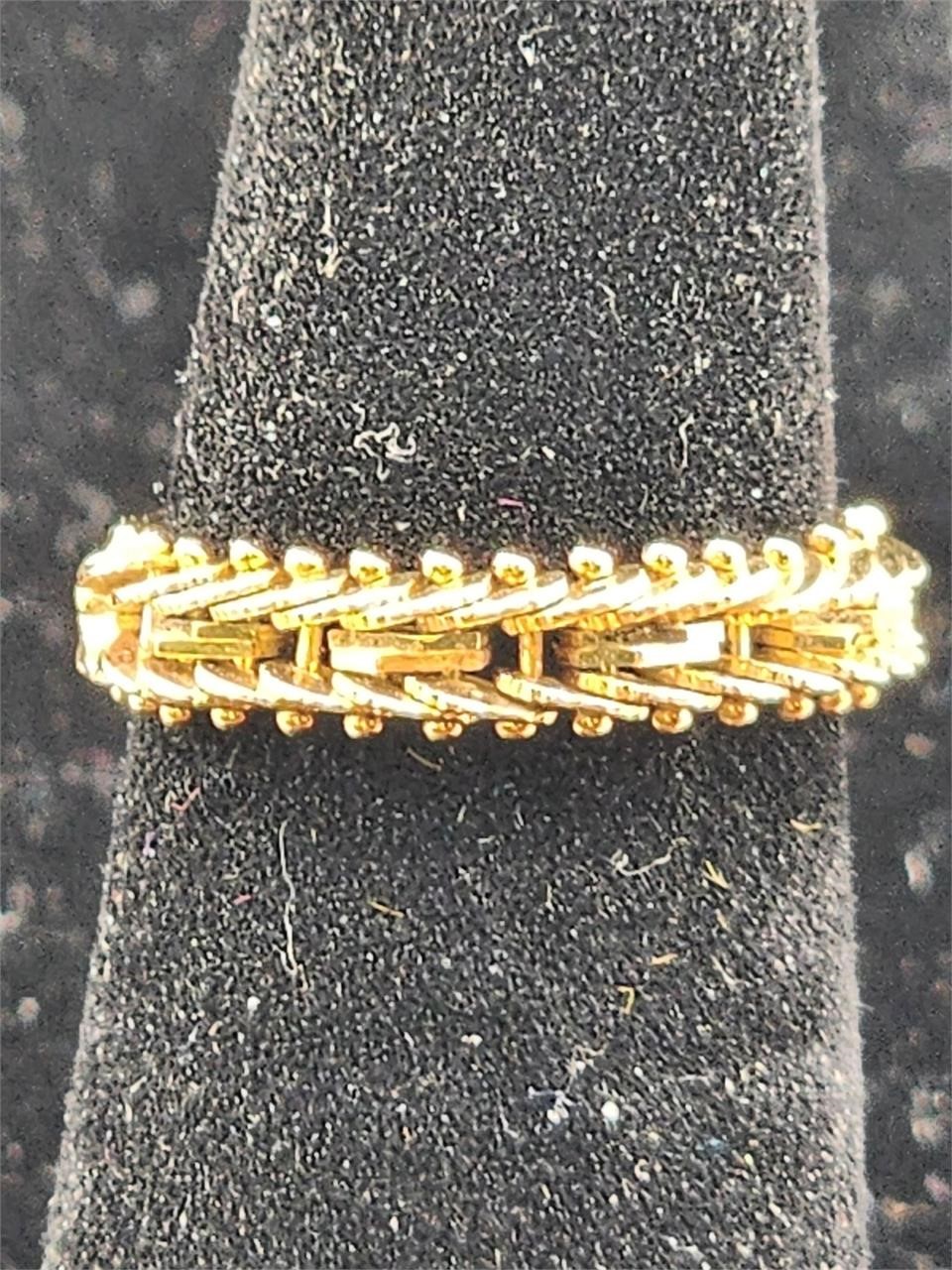 14k Gold Link Style Ring