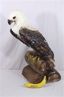 Vintage Clay Eagle Figure