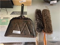 Dust  pan dusters, brooms