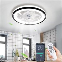 Modern Ceiling Fans with Lights, 18.89" Ceiling