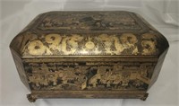 Antique Chinese export sewing box