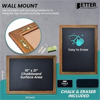 Magnetic Wall Chalkboard, Large Size 18 X 24