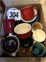 Box Lot Mugs And Etc. (Kitchen)
