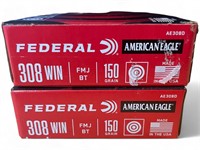 2 Boxes of Federal .308 Win Ammo