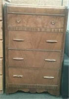 Antique 4 Drawer Chest Of Drawers With Contents