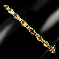 Natural Top Rich Yellow Citrine 72.40 Ct Bangle