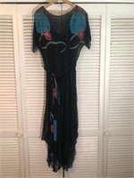 VINTAGE SHEER BLACK DRESS