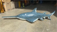 FIBREGLASS HANGING SAW SHARK