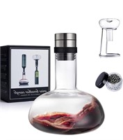 Wine Decanter Set,Red Wine Carafe with Drying