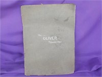 Vintage Oliver typewriter manual