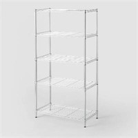 5 Tier WireShelving Chrome- 350lb Cap  Adjustable