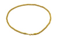 High carat gold 5mm chain necklace