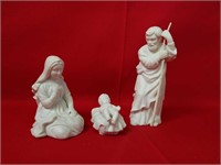 Three Avon Nativity Porcelain Figures