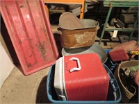 CALF SLED GALVANIZED TUBS / TOTE & COOLER
