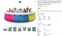 E6373 Inflatable Top Ring Swimming Pools 18ft*48in