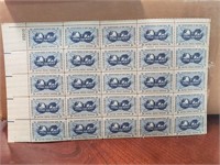 USA sheet of 25 mint stamps 3cents 1950s Scott1070