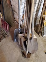 Hand Tools Lot - Spade Shovels & More