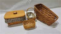 4 longaberger baskets