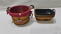 2 longaberger baskets