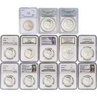 1965-2004 [13] US Varied Silver Coinage MS/PF