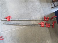 2 - 3/4" pipe clamps, 30"