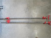 2 - 3/4" pipe clamps, 48"