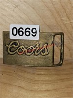 Coors Brass Belt Buckle (Master Bedroom)