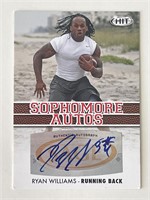 Ryan Williams signed Sage Hit Sophmore Autos tradi