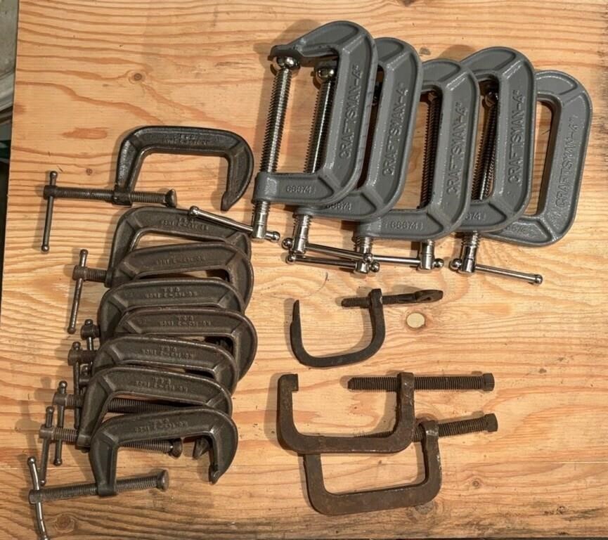 Assorted C Clamps