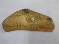 Tlingit Bone Carving with abalone eye