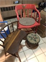 Chairs and stool