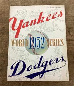 1952 World Series official program