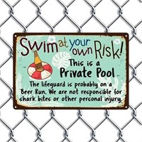 Swimming Pool Signs | Tin Signs for Outside - Pool