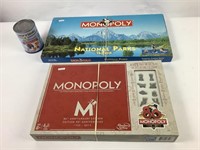 2 jeux Monopoly dont édition 80ème anniversaire