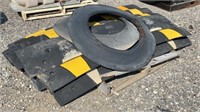 Rubber Speed Bumps on Skid